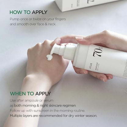 Anua Heartleaf Daily Lotion, Face Moisturizer with Hyaluronic Acid for Sensitive Skin, Lightweight, Korean Skin Care (200ml, 6.76 fl.oz.)